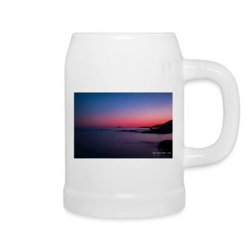 Îles Sanguinaires at sunset - Beer Mug - white - Right