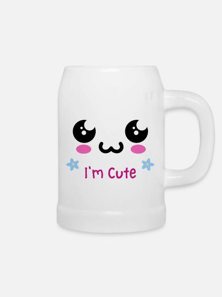 Cute Design - Bierkrug - Weiß