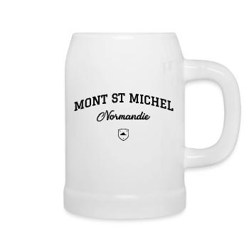 MONT ST MICHEL Normandie - Beer Mug - white - Right