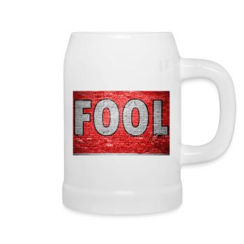 Fool Graffiti - Beer Mug - white - Right