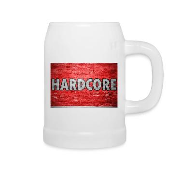 Hardcore Brick Wall Graffiti - Beer Mug - white - Right