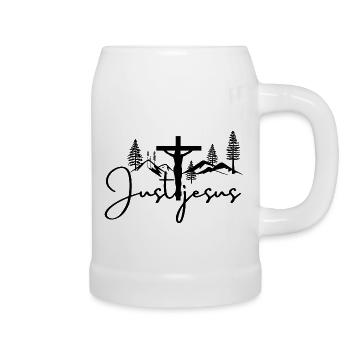 Just Jesus - Beer Mug - white - Right