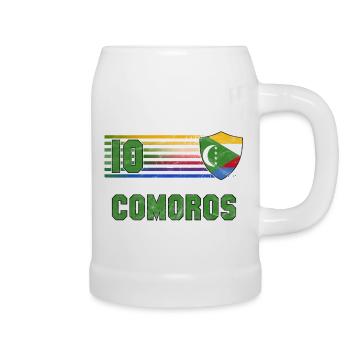 Comoros Football Team - Beer Mug - white - Right
