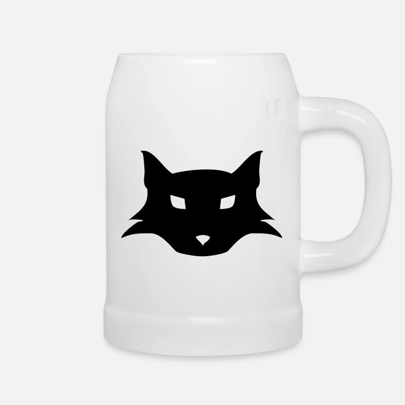 Wolfskopf - Bierkrug - Weiß