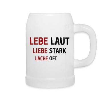 LEBE - Bierkrug - Weiß - Rechts