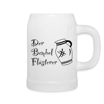 Der Bembelflüsterer - Pssst! Horsche ma her! #FFM - Bierkrug - Weiß - Rechts