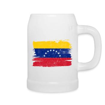 Venezuela drapeau drapeau paix Vintage - Chope en céramique - blanc - Droite