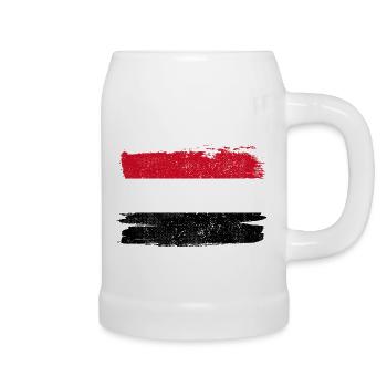Yémen Bandiera drapeau paix Vintage - Chope en céramique - blanc - Droite