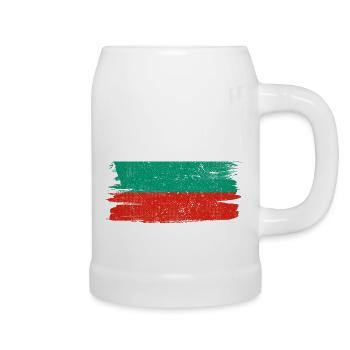 Bulgaria Flag Peace Homeland State Vintage - Beer Mug - white - Right