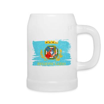 Drapeau du Latium Drapeau Italie Paix Vintage - Chope en céramique - blanc - Droite