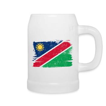 Namibia Flag Flag Peace Vintage - Beer Mug - white - Right