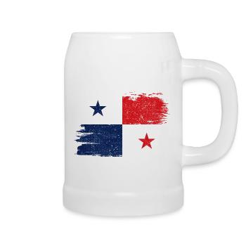 Drapeau du Panama Drapeau de la paix Vintage - Chope en céramique - blanc - Droite