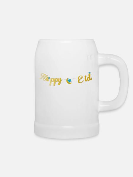 Frohes Eid - Bierkrug - Weiß