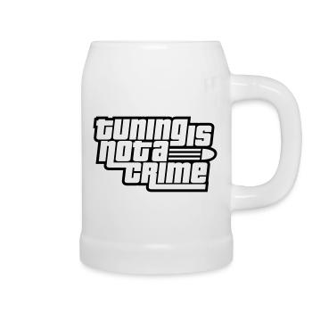 Tuning is not a Crime (Farben änderbar) - Bierkrug - Weiß - Rechts