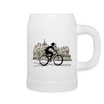 Cyclist - Beer Mug - white - Right