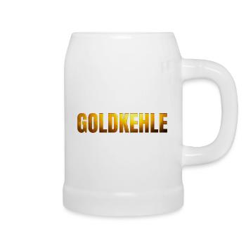 lettres dorées Goldkehle - Chope en céramique - blanc - Droite
