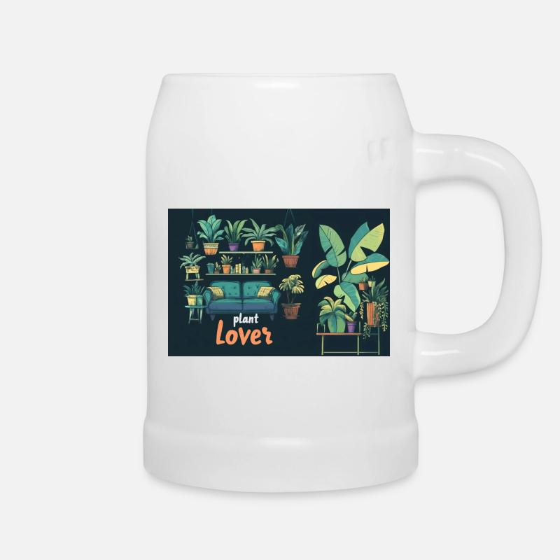 Plant lover - Bierkrug - Weiß