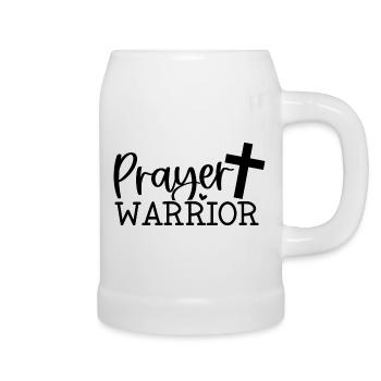 prayer warrior - Bierkrug - Weiß - Rechts