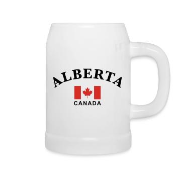 Alberta, Canada - Chope en céramique - blanc - Droite