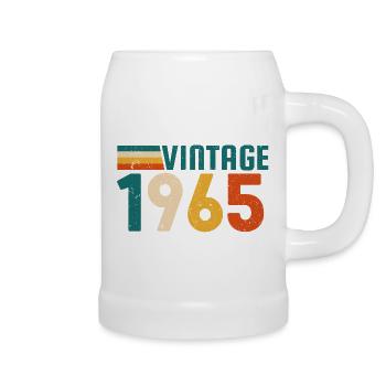 Cadeaux d’anniversaire vintage 1965 - Chope en céramique - blanc - Droite