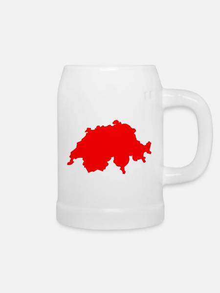 Schweiz - Bierkrug - Weiß