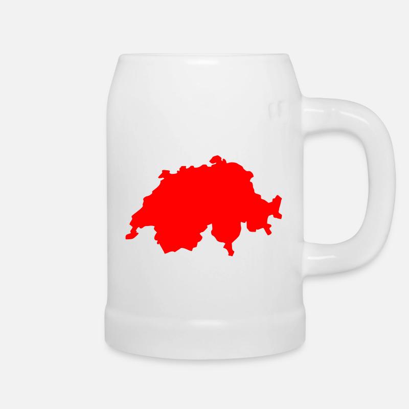 Schweiz - Bierkrug - Weiß