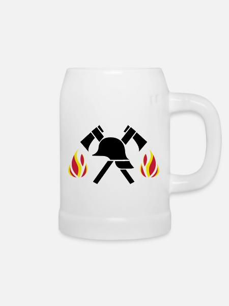 firefighter - Bierkrug - Weiß