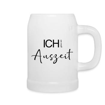 ICH gönn mir Auszeit. - Bierkrug - Weiß - Rechts