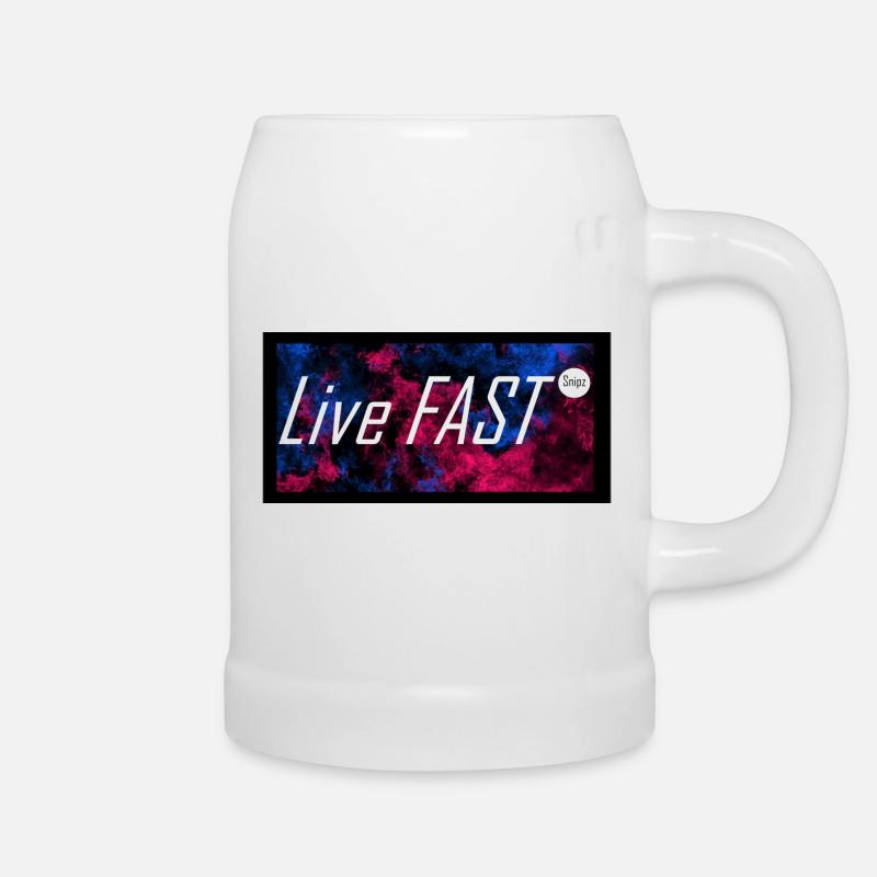 LiveFAST Snipz - Bierkrug - Weiß