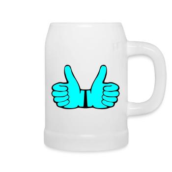 Like Hands - Bierkrug - Weiß - Rechts