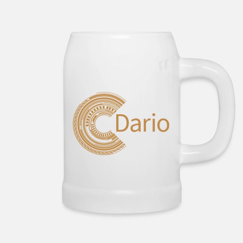 Pour Dario - Chope en céramique - blanc