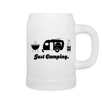 Just Camping Wohnwagen - Bierkrug - Weiß - Rechts