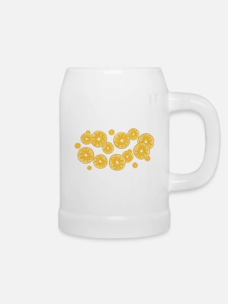 Der Duft der Orangen - Bierkrug - Weiß