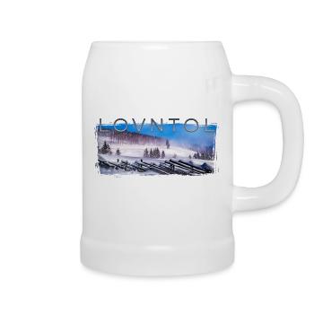Winterlandschaft im Lavanttal LOVNTOL - Bierkrug - Weiß - Rechts