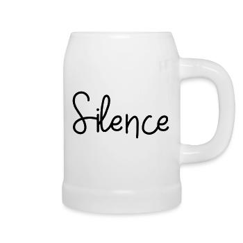 Silence - Beer Mug - white - Right