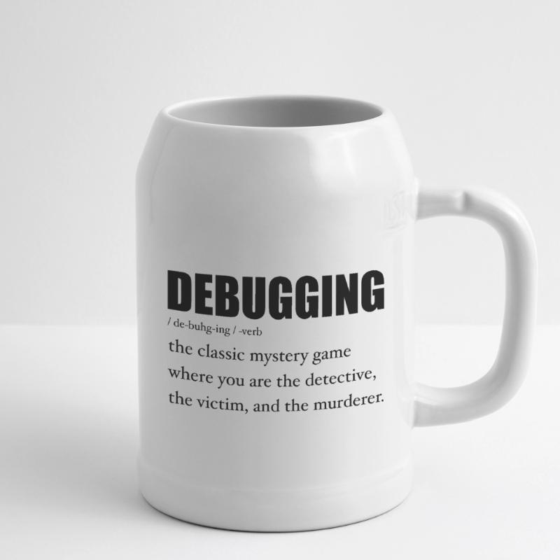 Programmer Debugging Definition Funny IT Developer Chope en céramique