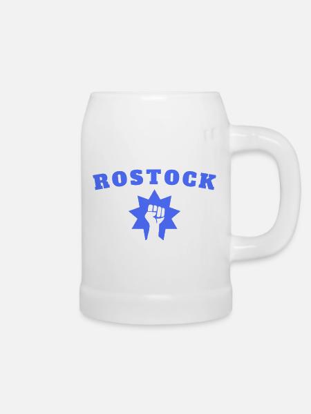 Rostock - Bierkrug - Weiß