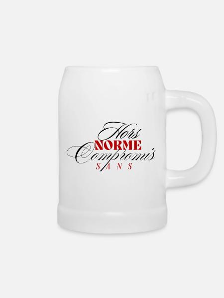 Außergewöhnlich und kompromisslos - Bierkrug - Weiß