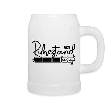 Ruhestand 2026 Loading Lustig Ruhestand 2026 - Bierkrug - Weiß - Rechts