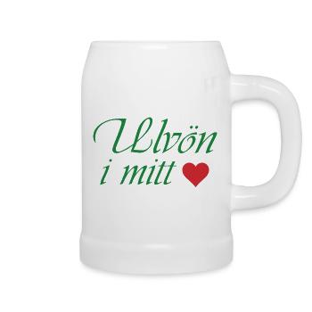 Ulvön in my heart - Beer Mug - white - Right