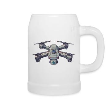I've had enough I go drone flying drones pilot - Beer Mug - white - Right