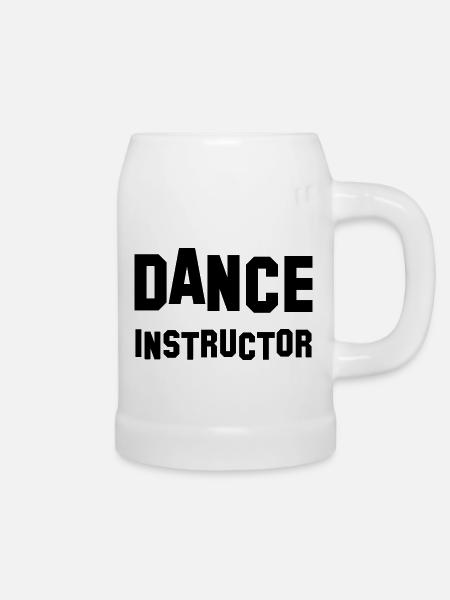 dance instructor - Bierkrug - Weiß