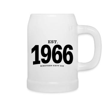 EST. 1966 Nineteen Sixty Six - Beer Mug - white - Right