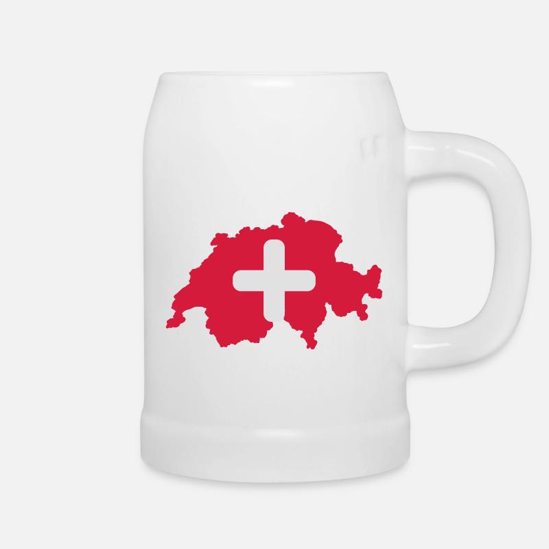 swiss_rq2 - Bierkrug - Weiß