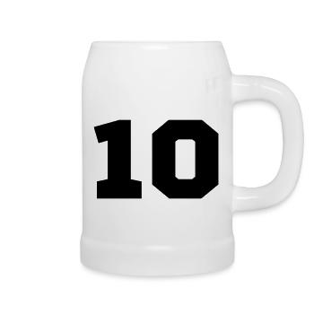 10 - Bierkrug - Weiß - Rechts