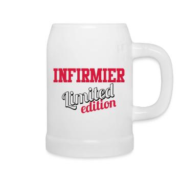 Docteur / Infirmier / Kiné / Médecin / Infirmière - Beer Mug - white - Right