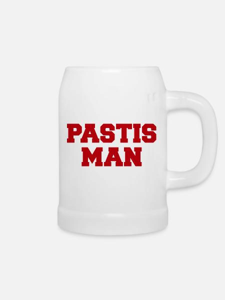 Pastis Man - Bierkrug - Weiß