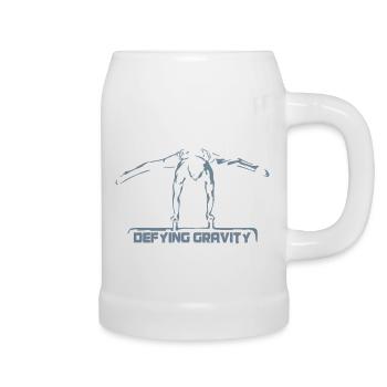 Gymnaste sur le cheval de côté, gymnastique, gymnastique - Chope en céramique - blanc - Droite