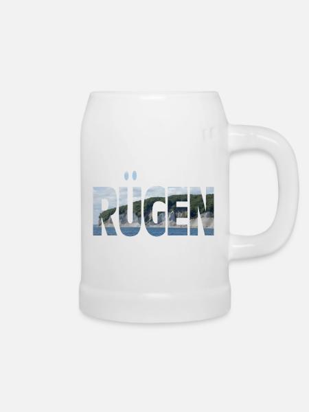 Rügen - Bierkrug - Weiß