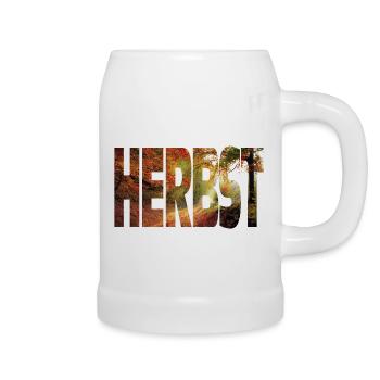 Herbst - Bierkrug - Weiß - Rechts